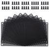 EBOOT 120 mm PC Fan Filters Dust Filter Computer Fan Filter Cooler PVC Black Dustproof Case Cover Computer Mesh 10 Packs with 40 Pieces of Screws view 1