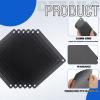 EBOOT 120 mm PC Fan Filters Dust Filter Computer Fan Filter Cooler PVC Black Dustproof Case Cover Computer Mesh 10 Packs with 40 Pieces of Screws view 3