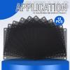 EBOOT 120 mm PC Fan Filters Dust Filter Computer Fan Filter Cooler PVC Black Dustproof Case Cover Computer Mesh 10 Packs with 40 Pieces of Screws view 4