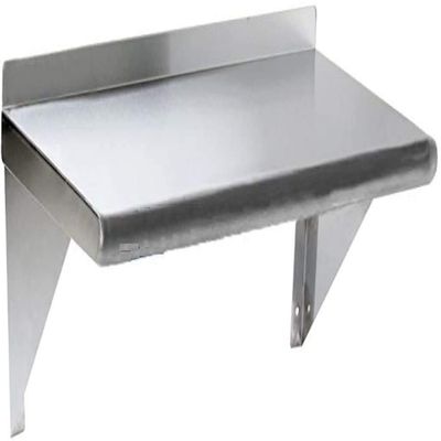 Stainless Steel Wall Mount Shelf 12 x 72 - NSF - Heavy Duty
