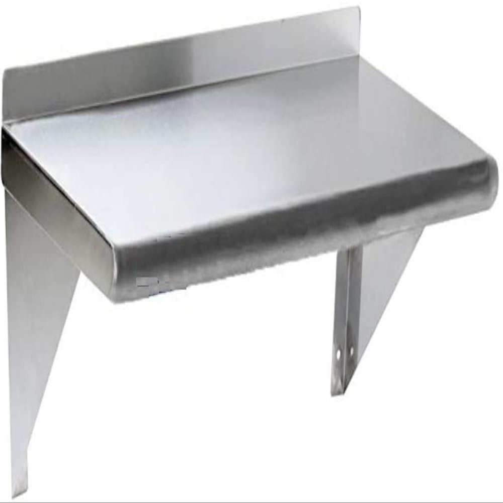 Stainless Steel Wall Mount Shelf 12 x 72 - NSF - Heavy Duty