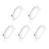 POCKETMAN 5 Pack Round 12W 6-inch Flat LED Recessed Panel Ceiling Light,850lumens,Cool White,AC85-265V,for Home, Office, Commercial Lighting view 1