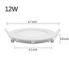 POCKETMAN 5 Pack Round 12W 6-inch Flat LED Recessed Panel Ceiling Light,850lumens,Cool White,AC85-265V,for Home, Office, Commercial Lighting view 2