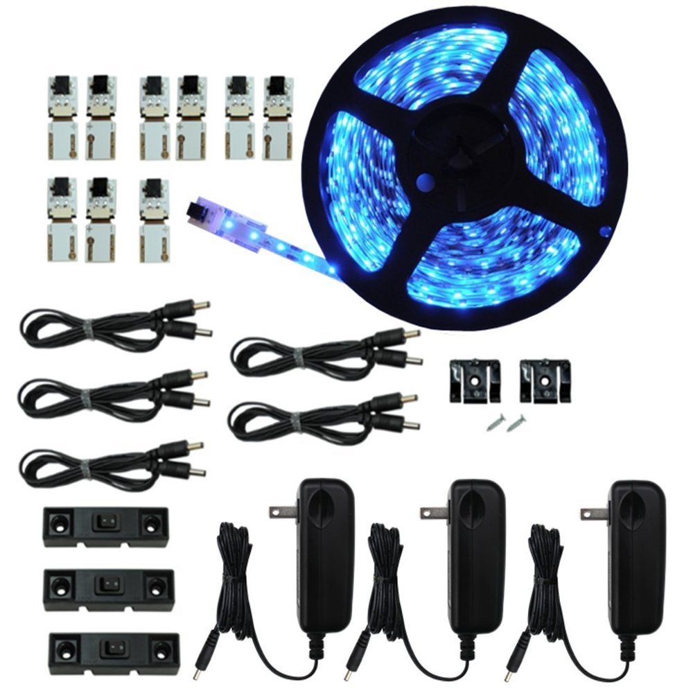 Inspired LED - Light Strip - Cut and Connect Kit - Super Bright Blue - 39.5 ft / 12M - Strip Lighting LED - Dimmable led