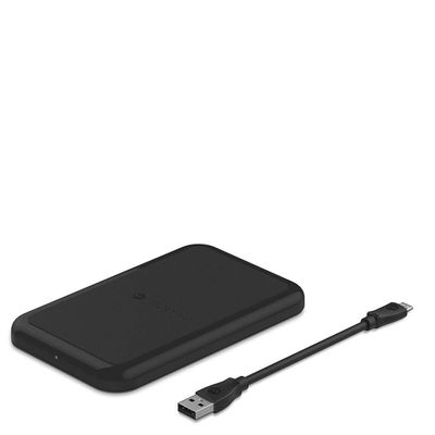 Mophie Charge Force Wireless Charge Pad - Qi Wireless Charging for Apple iPhone X, iPhone 8, iPhone 8 Plus, and Qi Enabled Smartphones and Juice Packs - Black