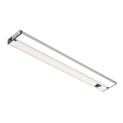 GETINLIGHT 24-Inch 3-CCT LED Under Cabinet Light, Hardwired/Plug-in, Nickel