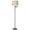 360 Lighting 60 1/2" Tall Beige Drum Bronze Swing Arm Floor Lamp view 1