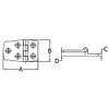 White Water 7725ES Marine 304 Stainless Offset Hinges, 1/2" Center Height view 2