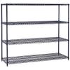 Nexelon Wire Shelving, Blue Epoxy, 54" W X 18" D X 74" H view 2
