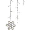 GE 150 Count Clear Icicle Style Lights with 7 Dangling Snowflakes view 1