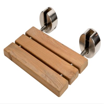 ALFI brand ABS16R-BN Shower Seat, 15.75"L x 13.4"W x 4.25"H, Natural Wood