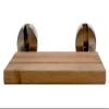 ALFI brand ABS16R-BN Shower Seat, 15.75"L x 13.4"W x 4.25"H, Natural Wood view 3