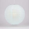 Quasimoon PaperLanternStore.com 8 Inch Artic Blue Even Ribbing Round Paper Lantern (10 Pack) view 1