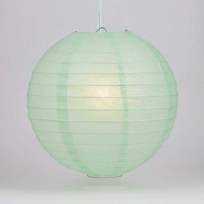 PaperLanternStore.com 12 Inch Cool Mint Round Paper Lanterns (10 PACK)
