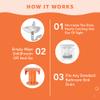 SinkShroom SSORA988 The Revolutionary Sink Drain Protector Hair Catcher/Strainer/Snare, Orange view 4