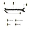 Fusion Climb HELO Retention Lanyard, Snap Hook & Shackle, Black, 24 in view 4