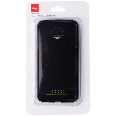 Verizon OEM Two-Tone Bumper For Motorola Moto Z Droid - Black / Gray