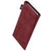 fitBAG Classic Burgundy Custom Tailored Sleeve for LeEco Le Pro 3. Genuine Alcantara Pouch with Integrated Microfibre Lining for Display Cleaning view 2