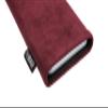 fitBAG Classic Burgundy Custom Tailored Sleeve for LeEco Le Pro 3. Genuine Alcantara Pouch with Integrated Microfibre Lining for Display Cleaning view 3