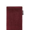 fitBAG Classic Burgundy Custom Tailored Sleeve for LeEco Le Pro 3. Genuine Alcantara Pouch with Integrated Microfibre Lining for Display Cleaning view 4