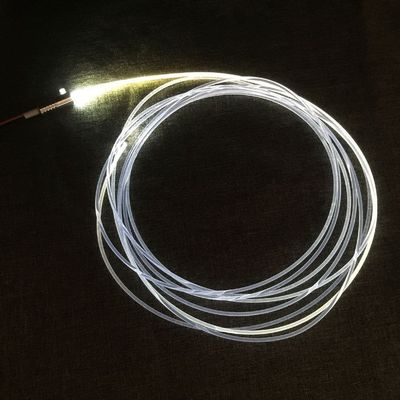 Raysell 3mm 10Meter PMMA Side Glow Optic Fiber Cable With 1.5W 12V LED Light Source illuminator White