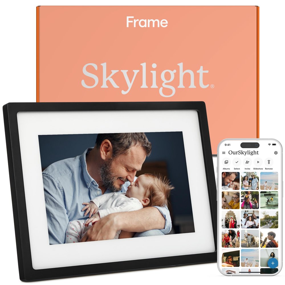 Skylight Frame WiFi Digital Picture Frame Customer Support, Touch Screen Digital Photo Frame with Easy Setup, Photo Gifts for Parents and Grandparents - 10 Inch Black