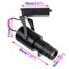 LUMINTURS 20W LED Track Picture Spot Downlight Focus Adjustable Zoom Lamp Fixture Light Compatible with Two Line Track(L Type) Pure White view 2