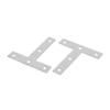 uxcell 4pcs 80mmx80mmx1mm Flat T Shaped Corner Brace Repair Plates view 2