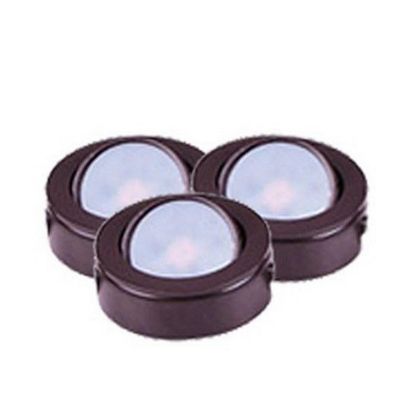 Maxim 53835BRZ CounterMax MX-LD-AC LED Puck 2700K and 3000K, Anodized Bronze Finish, Glass, PCB LED Bulb , 40W Max., Dry Safety Rating, Standard Dimmable, Shade Material, Rated Lumens