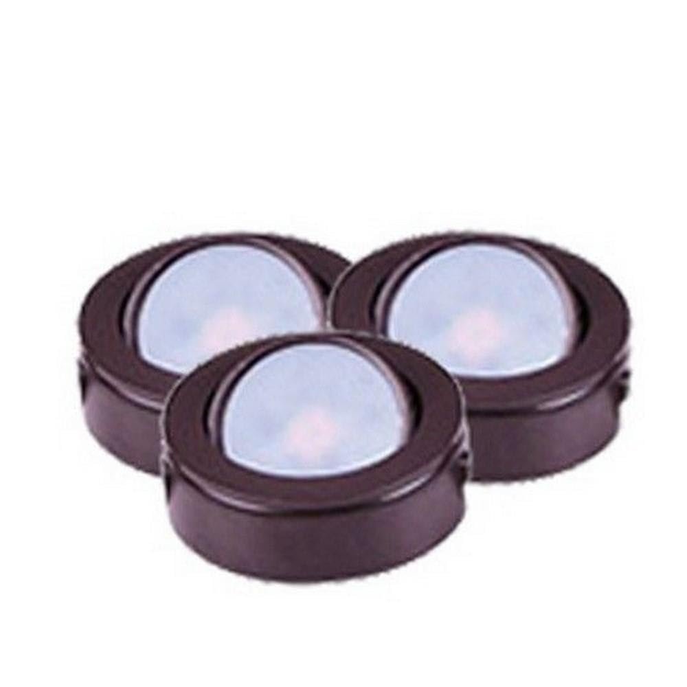 Maxim 53835BRZ CounterMax MX-LD-AC LED Puck 2700K and 3000K, Anodized Bronze Finish, Glass, PCB LED Bulb , 40W Max., Dry Safety Rating, Standard Dimmable, Shade Material, Rated Lumens