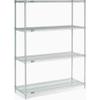 Nexel Wire Shelving, Poly-Z-Brite, 48" W x 21" D x 63" H view 1