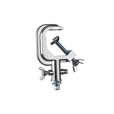 G-clamp, Fits 2" Tube, 330 lb Load, Silver