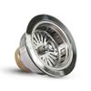 Highcraft Heavy Duty Kitchen Sink Drain Assembly 3-1/2 Inch Stainless Steel Strainer Basket & Stopper, Standard Sink Drain view 1