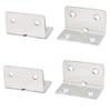 uxcell 50mmx30mmx30mm Stainless Steel Corner Braces Angle Brackets 4 Pcs view 1