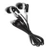 Bulk Wholesale Pack of 100 in-Ear Earbuds/Earphones (3.5mm Plug) - Black/White - Great for Schools, Libraries, Hospitals, Kids etc. view 3