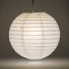 PaperLanternStore.com 10 Inch White Even Ribbing Round Paper Lantern (10 Pack) view 2