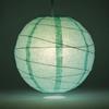 PaperLanternStore.com 12 Inch Cool Mint Irregular Ribbed Paper Lantern (10 PACK) view 2