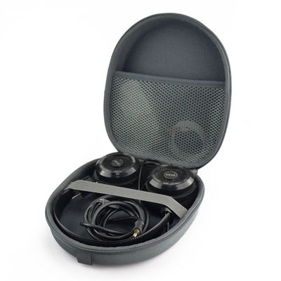 Linkidea Headphones Carrying Case Compatible with AKG, B&O, Bose, Grado, Sony Case, Replacement Protective Hard Shell Travel Bag with Cable, Charger Storage (Grey)