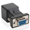 LM YN DB9 RS232 Female to RJ45 Female Adapter COM Port to LAN Ethernet Port Converter view 1