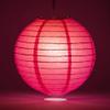 PaperLanternStore.com 10 Inch Fuchsia Even Ribbing Round Paper Lantern (10 PACK) view 2