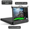 LILLIPUT 17.3" RM-1730S 1RU Pull-Out Monitor 19201080 700:1 Contrast 3G-SDI, HDMI, DVI, Audio & Tally inputs, SDI and HDMI Cross Conversion view 3
