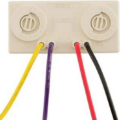 Firelite MMF-301 Mini-monitor Module, Built-in Type Identification Automatically Identifies This Device as a Monitor Module to The Panel, Powered Directly by Two-wire SLC Loop