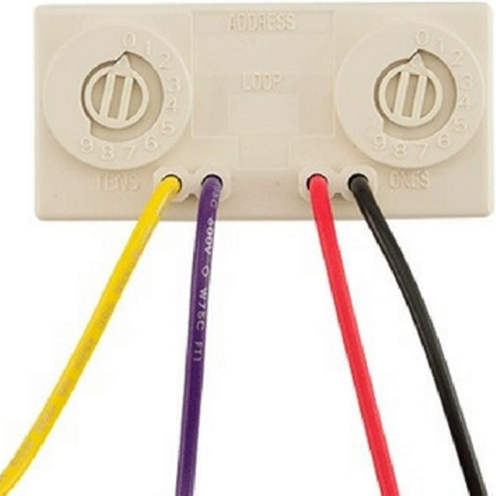 Firelite MMF-301 Mini-monitor Module, Built-in Type Identification Automatically Identifies This Device as a Monitor Module to The Panel, Powered Directly by Two-wire SLC Loop
