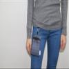 Small Neoprene Neck Phone Sleeve Bag Pouch w/ Clip(Geometry Pattern Black) view 2