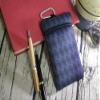 Small Neoprene Neck Phone Sleeve Bag Pouch w/ Clip(Geometry Pattern Black) view 4