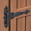 National Hardware N346-200 V6220 TruClose Decorative Spring T Hinge in Black, 7-3/4" x 8-1/2", 2 piece view 2