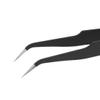 uxcell ESD Tweezers Anti-Static Non-Magnetic Curved Tip 4.8" Overall Length view 2