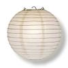 PaperLanternStore.com BULK CASE 6 Inch White Round Paper Lantern, Hanging Decorations, Even Ribbing, Hanging Decoration (6 PACK) view 3