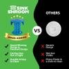 SinkShroom SSBLU988 Sink Drain Protector Hair Catcher/Strainer/Snare, Blue view 4