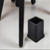 Flyshop 20PCS Non-Slip Rubber Leg Tips Floor Protectors Square Chair Leg Caps, 30mm x 30mm, 1-3/16" x 1-3/16", Black view 3